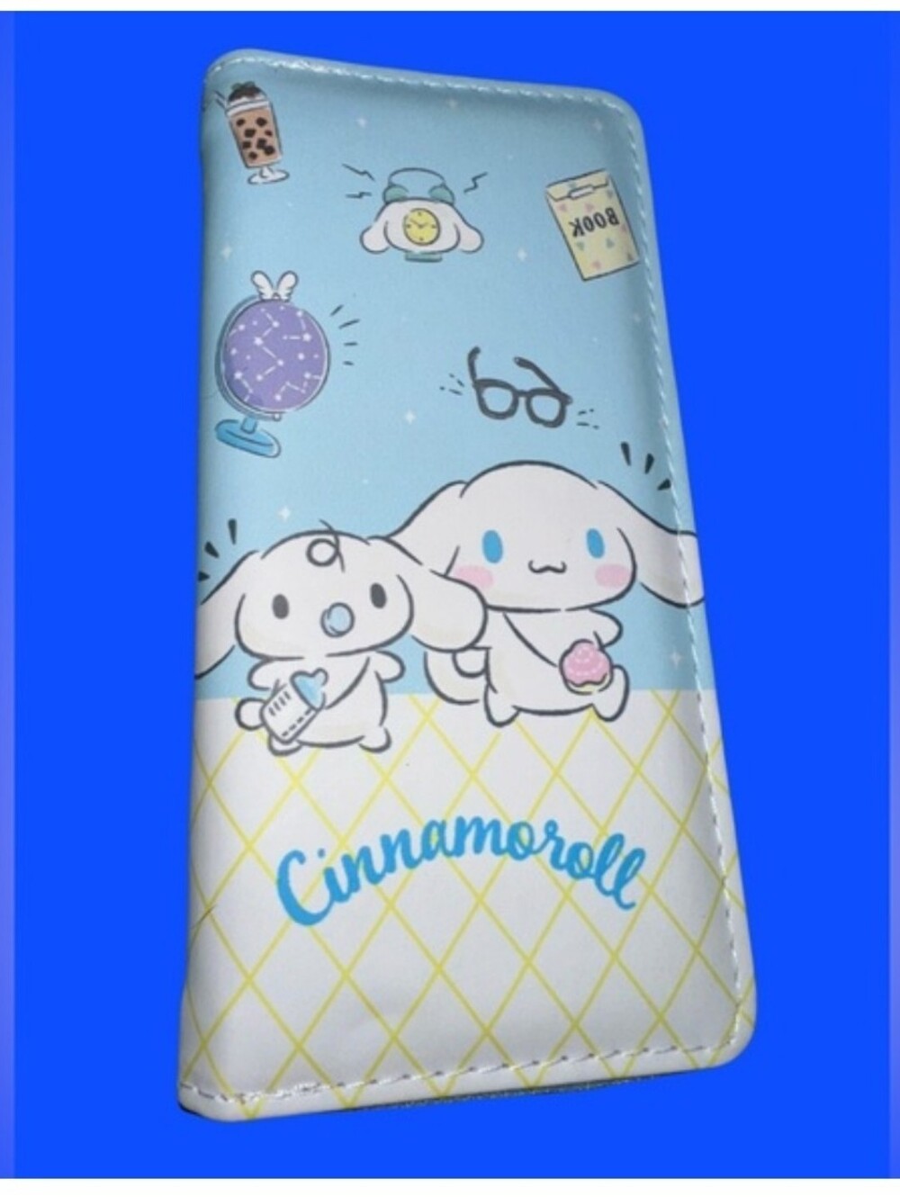 NWT Cinnamonroll Blue Long Zip Around Wallet